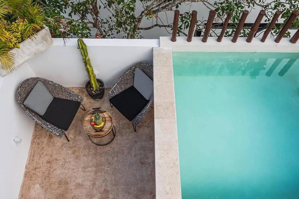 Chic Townhouse With Private Pool And Rooftop View Tulum Semesterbostad